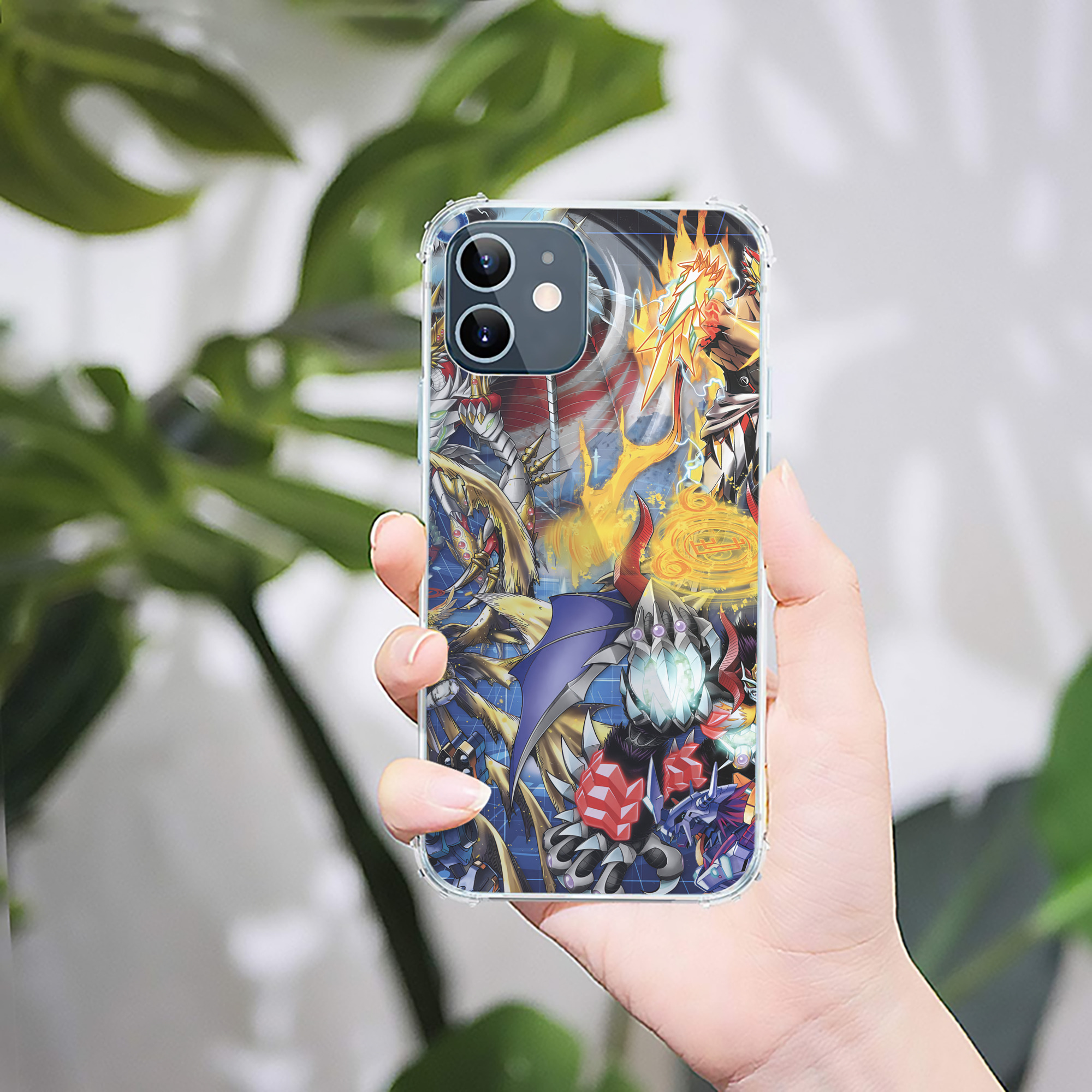 （画像用） Digimon デジタルモンスター/デジモン 【iPhone 12シリーズ対応】透明スマホケース（クリアソフトケース）